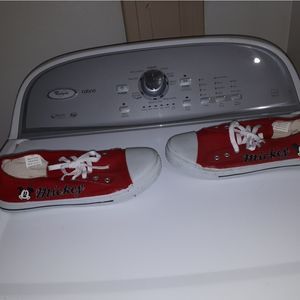 Mickey Mouse Red Sneakers Size 10 love these but to small for me